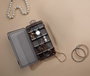 Hermia LV-145 Caja de Joyas Negra Organizador Joyas Elegante Plástico para Mujer
